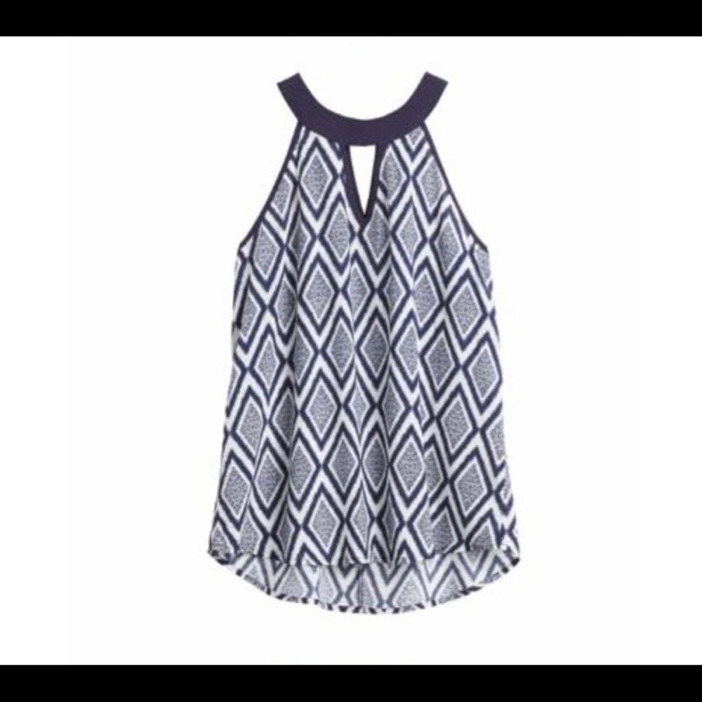 Pixley halter top, Medium, navy